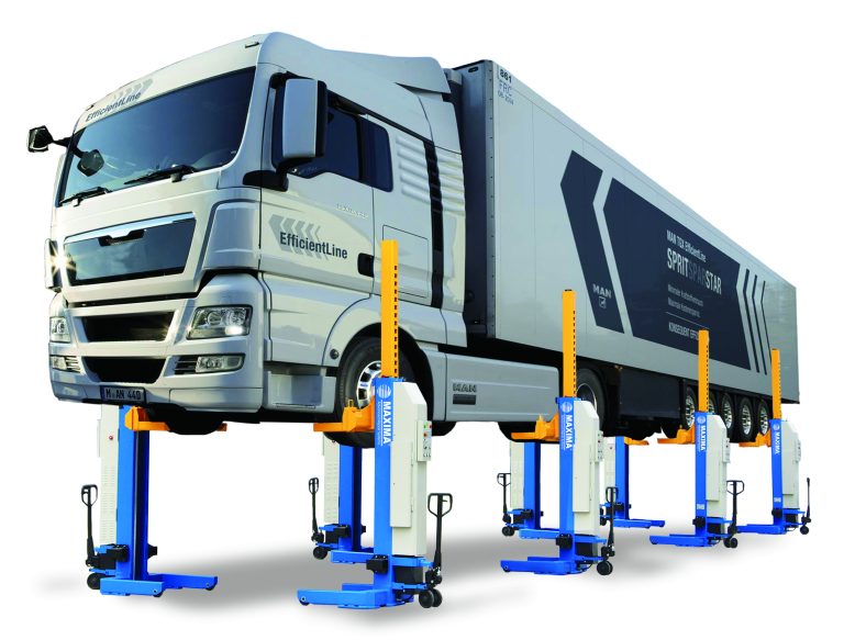 Mobile Fahrzeughebebühnen für flexible Wartung und Reparatur von Nutzfahrzeugen